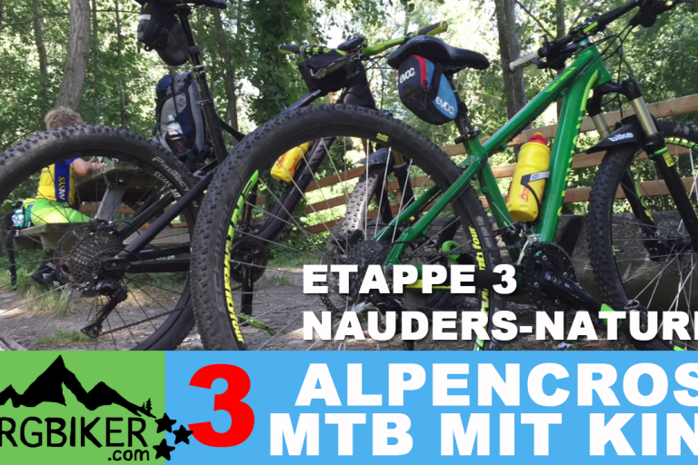 ETAPPE 3 - Alpencross 2016 mit Kind "42+9" Nauders - Naturns
