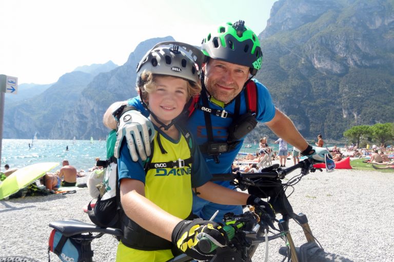 Tegernsee-Gardasee Mountainbike Alpencross mit Kind
