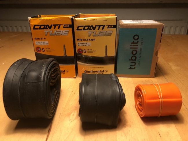 Tubolito VS Standard-Schlauch VS Light-Schlauch