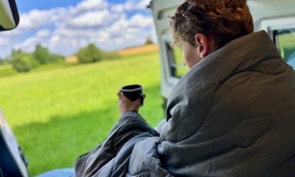 Grüezi bag Bettwäsche für Camper Kombination aus Wellhealth Comforter und SleepWool Pillow