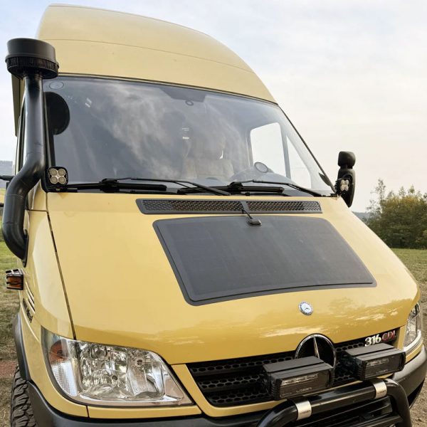 Solarpanel Motorhaube für Mercedes Sprinter 1 Gen - 70 Watt Solar Set Camper Van – Bild 5