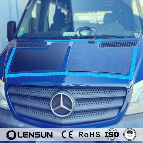 Solarpanel Motorhaube für Mercedes Sprinter 2 Gen – 80 Watt Solar Set Camper Van