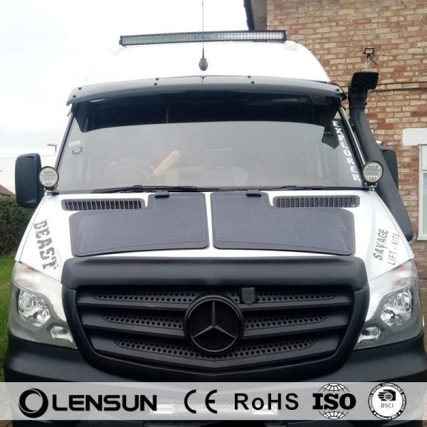 Solarpanel Motorhaube für Mercedes Sprinter 2 Gen – 80 Watt Solar Set Camper Van