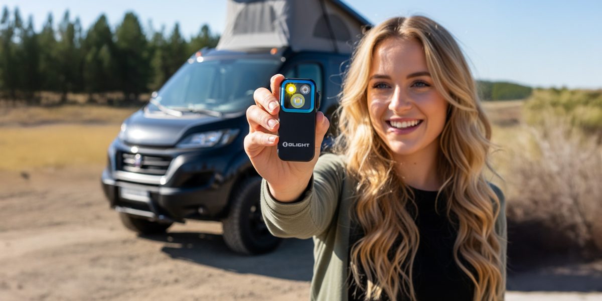 Olight Oclip Taschenlampe für Camping & Outdoor (KI-generiert)