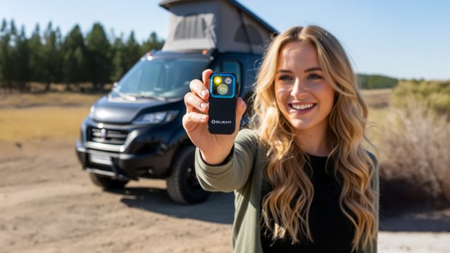 Olight Oclip Taschenlampe für Camping & Outdoor (KI-generiert)