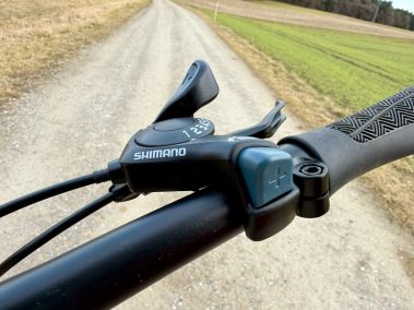 Shimano Schaltung und Lenker Detail