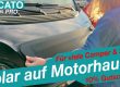 Solarpanel auf der Motorhaube – einfache Montage ohne Bohren – Schutzfolie für den Lack – optional Komplett-Kits mit Regler & Zubehör – Versand direkt aus Deutschland (keine Zollkosten)