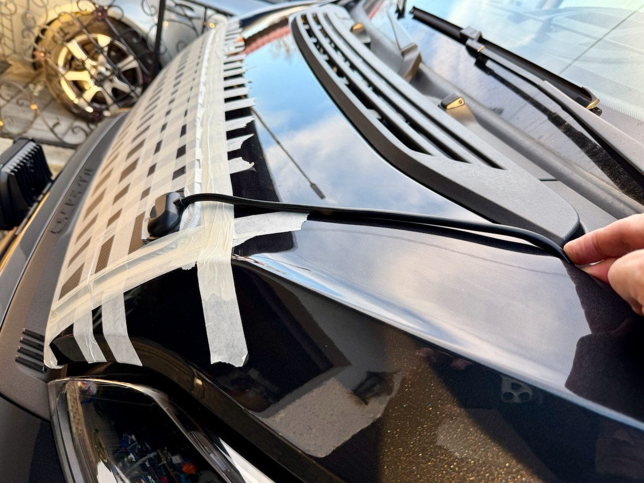 Kabelführung nach oben