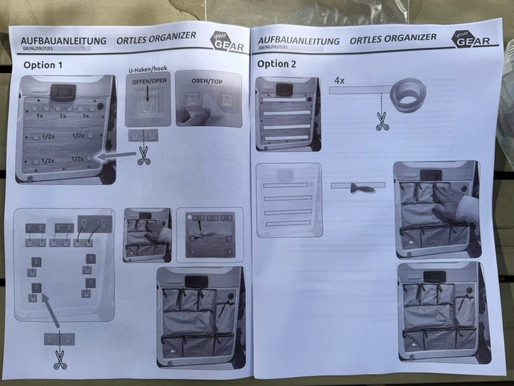 EINFACHE MONTAGE OHNE BOHREN: Dank hochwertiger Klebehaken oder Spezial-Klebeband lässt sich der Organizer in wenigen Minuten sicher befestigen. Die Installation erfolgt komplett ohne Bohrungen und ist bei Bedarf absolut rückstandslos und flexibel möglich.