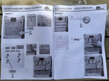 EINFACHE MONTAGE OHNE BOHREN: Dank hochwertiger Klebehaken oder Spezial-Klebeband lässt sich der Organizer in wenigen Minuten sicher befestigen. Die Installation erfolgt komplett ohne Bohrungen und ist bei Bedarf absolut rückstandslos und flexibel möglich.