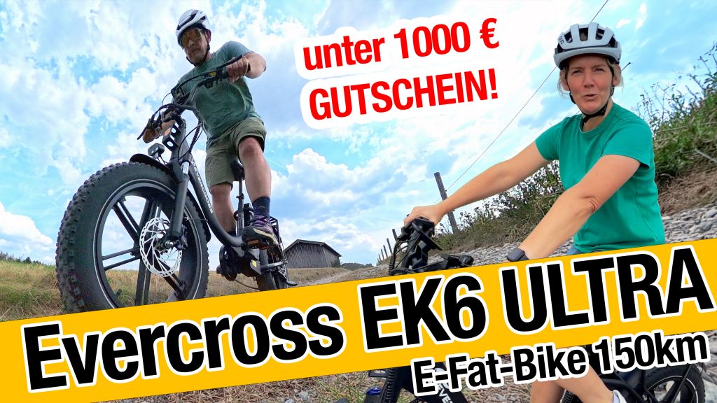 Evercross EK6 Ultra E-Fat-Bike Testfahrt mit Gutscheinaktion unter 1000 Euro