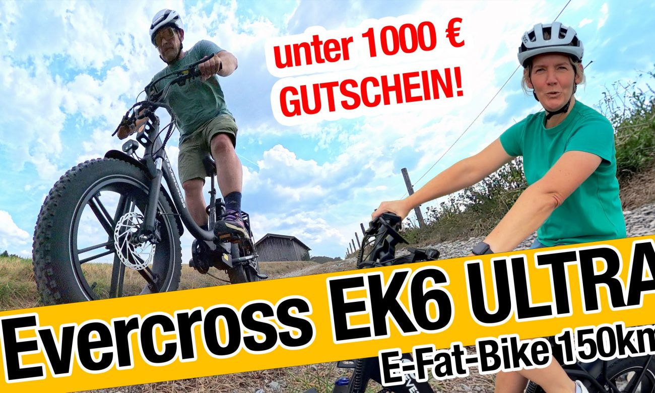Evercross EK6 Ultra E-Fat-Bike Testfahrt mit Gutscheinaktion unter 1000 Euro