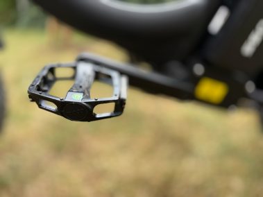 Pedal des Evercross EK6 Ultra in Nahaufnahme