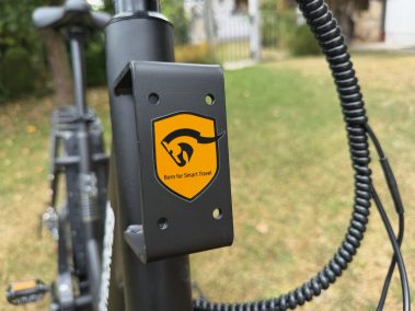 Evercross Born for Smart Travel Emblem am Sitzrohr des EK6 Ultra