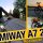 Himiway A7 2.0 Reichweite – Heiko beim Pendeln und das Bike bei Sonnenuntergang