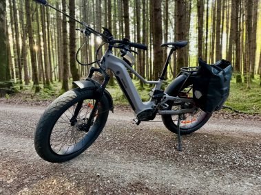 Himiway D5 2.0 mattgrau Seitenansicht mit neuem 20 Ah Akku