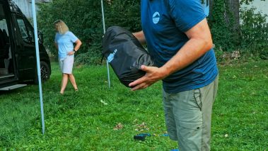 your GEAR Phoenix Multicover im Packsack – kompakt wie ein Schlafsack