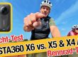 Insta360 X6 vergleich X5 und X4 Air im Test